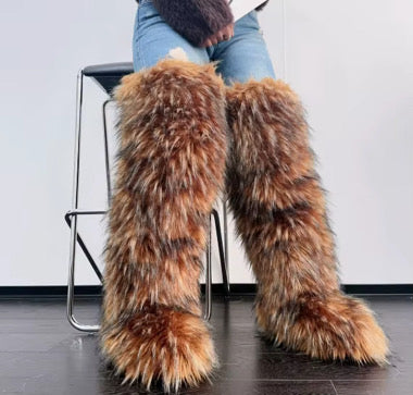 Bear boots fur