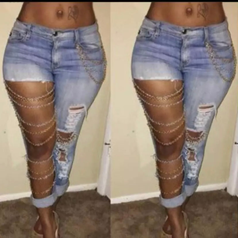 Chain jeans