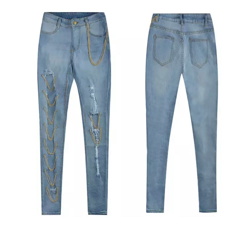 Chain jeans