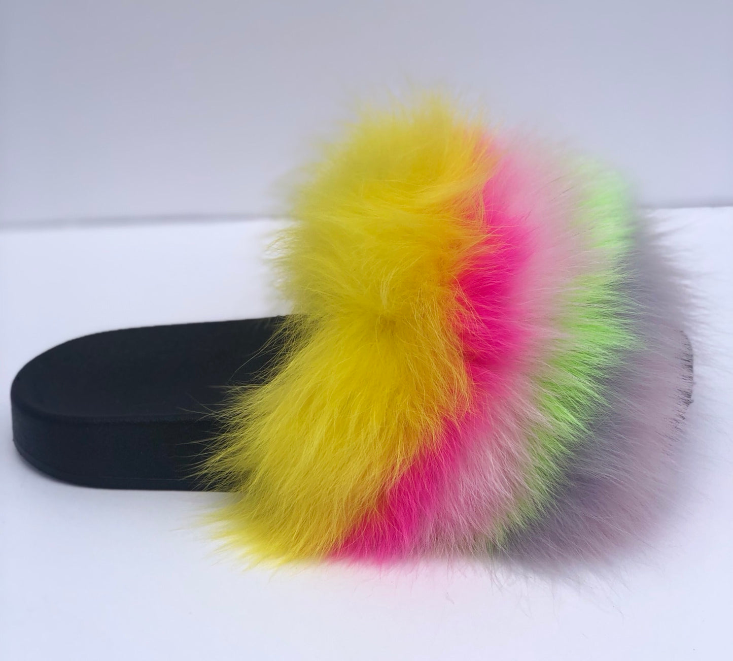 Extra fluffy neon slide