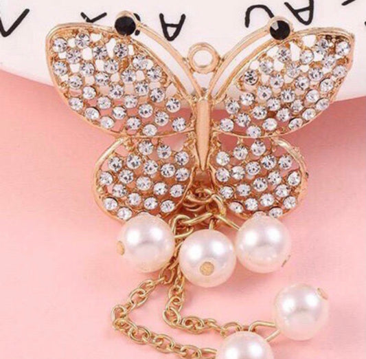 Bling butterfly charm